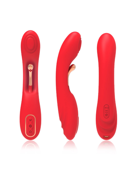 ARMONY - VIBRADOR CON LENGUA OSCILANTE ROJO