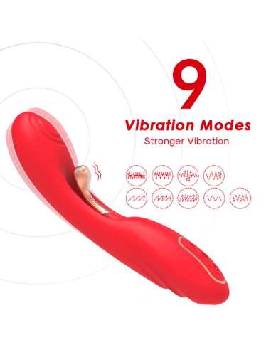 ARMONY - VIBRADOR CON LENGUA OSCILANTE ROJO
