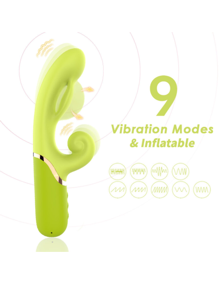 ARMONY - VIBRADOR ESTIMULADOR PUNTO A INFLABLE VERDE