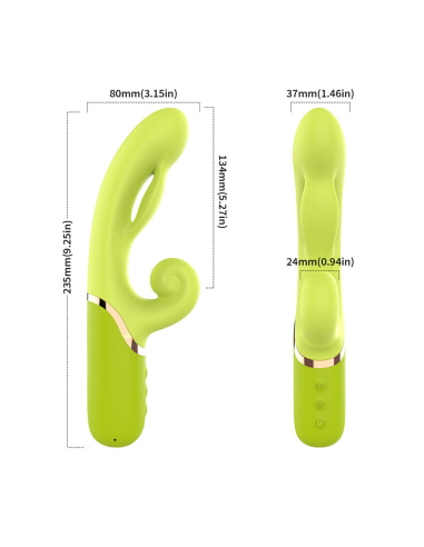 ARMONY - VIBRADOR ESTIMULADOR PUNTO A INFLABLE VERDE