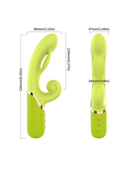 ARMONY - VIBRADOR ESTIMULADOR PUNTO A INFLABLE VERDE