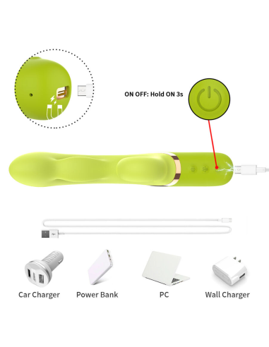 ARMONY - VIBRADOR ESTIMULADOR PUNTO A INFLABLE VERDE