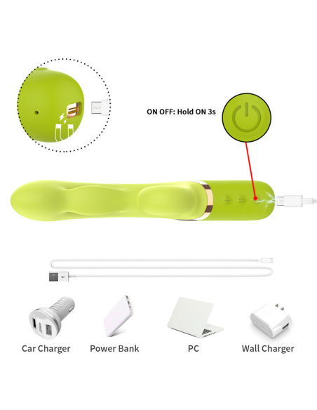 ARMONY - VIBRADOR ESTIMULADOR PUNTO A INFLABLE VERDE