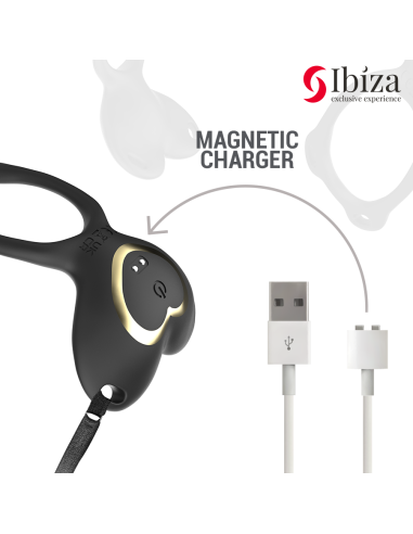 IBIZA - VIBRADOR PARA PAREJAS FORMA DE BRAGUITA CORAZÓN CONTROL REMOTO