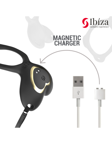 IBIZA - VIBRADOR PARA PAREJAS FORMA DE BRAGUITA CORAZÓN CONTROL REMOTO