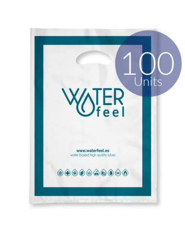 WATERFEEL - 100 BOLSAS PLASTICO GRANDES 40 X 50 CM