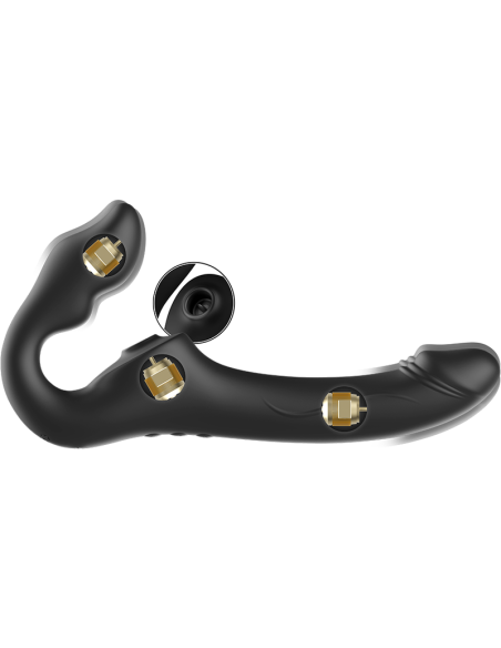 IBIZA - VIBRADOR STRAPLESS CONTROL REMOTO 3 MOTORES 1000 COMBINACIONES.