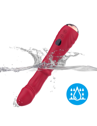 ARMONY - DILDO VIBRADOR ESTIMULADOR PUNTO A TERMOAJUSTABLE ROJO