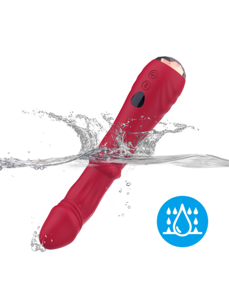 ARMONY - DILDO VIBRADOR ESTIMULADOR PUNTO A TERMOAJUSTABLE ROJO