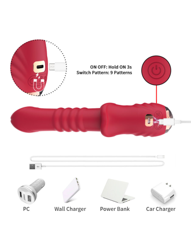 ARMONY - DILDO VIBRADOR ESTIMULADOR PUNTO A ROJO