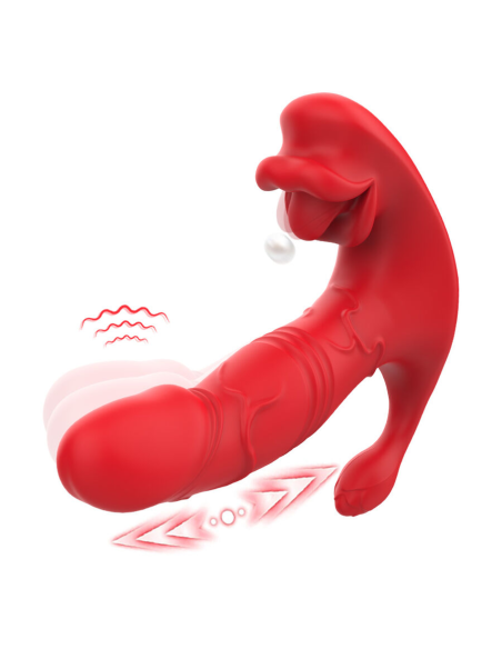 ARMONY - VIBRADOR ANAL PANTY ESTIMULADOR PUNTO C Y G CONTROL REMOTO ROJO