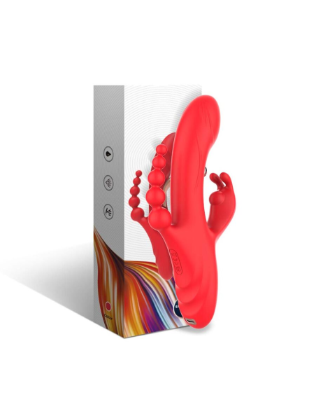 ARMONY - VIBRADOR ESTIMULADOR PUNTO G Y CLÍTORIS ROJO