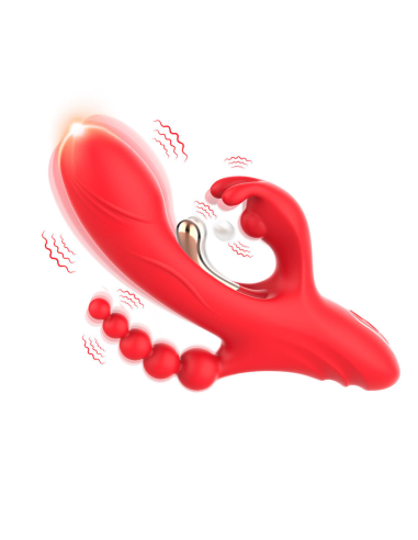ARMONY - VIBRADOR ESTIMULADOR PUNTO G Y CLÍTORIS ROJO
