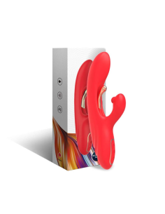 ARMONY - VIBRADOR ESTIMULADOR PUNTO G Y CLÍTORIS CON LENGUA OSCILANTE ROJO