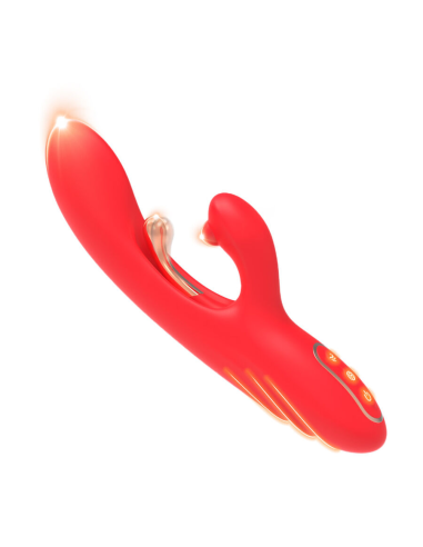 ARMONY - VIBRADOR ESTIMULADOR PUNTO G Y CLÍTORIS CON LENGUA OSCILANTE ROJO