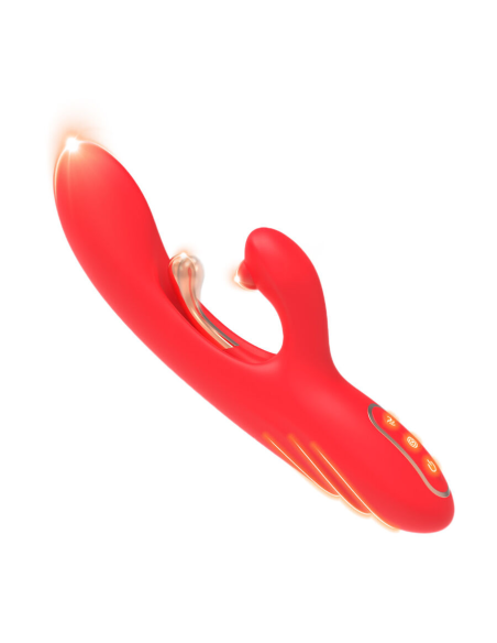 ARMONY - VIBRADOR ESTIMULADOR PUNTO G Y CLÍTORIS CON LENGUA OSCILANTE ROJO