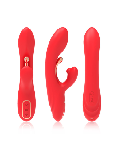ARMONY - VIBRADOR ESTIMULADOR PUNTO G Y CLÍTORIS CON LENGUA OSCILANTE ROJO