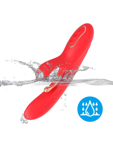 ARMONY - VIBRADOR ESTIMULADOR PUNTO G Y CLÍTORIS CON LENGUA OSCILANTE ROJO
