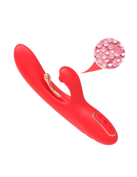 ARMONY - VIBRADOR ESTIMULADOR PUNTO G Y CLÍTORIS CON LENGUA OSCILANTE ROJO