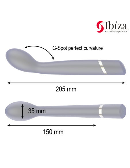 IBIZA - VIBRADOR PUNTO·G 10 VIBRACIONES RECARGABLE