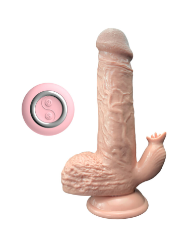 ARMONY - DILDO REALÍSTICO VIBRADOR and THRUSTING CON LENGUA ESTIMULADOR 19 CM