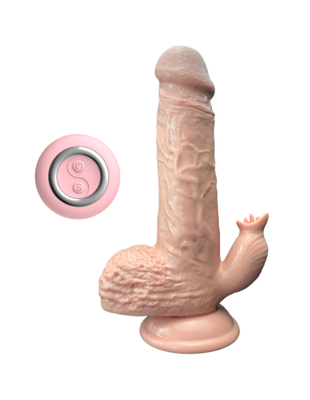 ARMONY - DILDO REALÍSTICO VIBRADOR and THRUSTING CON LENGUA ESTIMULADOR 19 CM