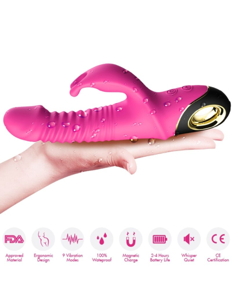 ARMONY - ZING DILDO VIBRADOR RABBIT FUCSIA