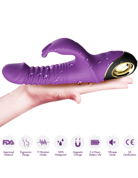 ARMONY - ZING DILDO VIBRADOR RABBIT VIOLETA