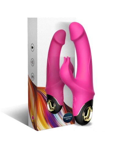 ARMONY - METEROR DILDO VIBRADOR RABBIT ROTADOR FUCSIA