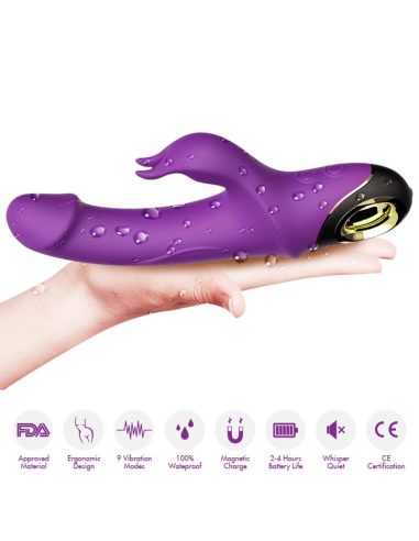 ARMONY - METEROR DILDO VIBRADOR RABBIT VIOLETA