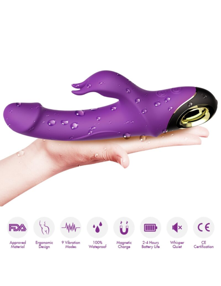 ARMONY - METEROR DILDO VIBRADOR RABBIT VIOLETA