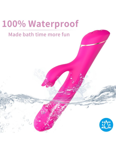ARMONY - DILDO VIBRADOR RABBIT SILICONA FUCSIA