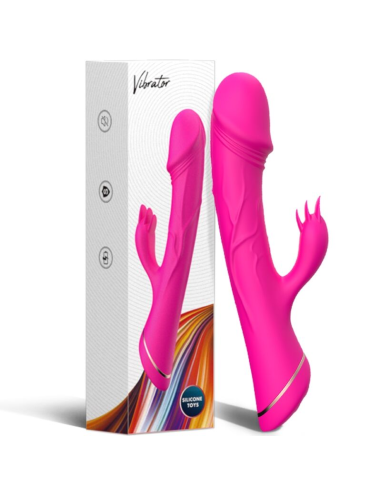ARMONY - DILDO VIBRADOR RABBIT SILICONA FUCSIA