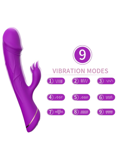 ARMONY - DILDO VIBRADOR RABBIT SILICONA VIOLETA