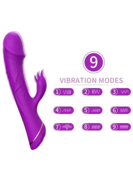ARMONY - DILDO VIBRADOR RABBIT SILICONA VIOLETA