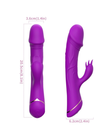 ARMONY - DILDO VIBRADOR RABBIT SILICONA VIOLETA