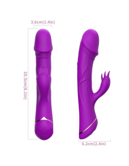 ARMONY - DILDO VIBRADOR RABBIT SILICONA VIOLETA