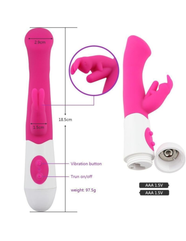 ARMONY - RABBIT VIBRADOR and ESTIMULADOR PUNTO G 10 VELOCIDADES ROSA