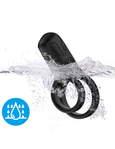 ARMONY - DOBLE ANILLO VIBRADOR NEGRO