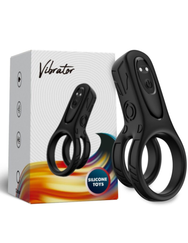 ARMONY - DOBLE ANILLO VIBRADOR NEGRO