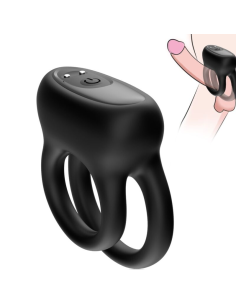 ARMONY - DOBLE ANILLO VIBRADOR NEGRO