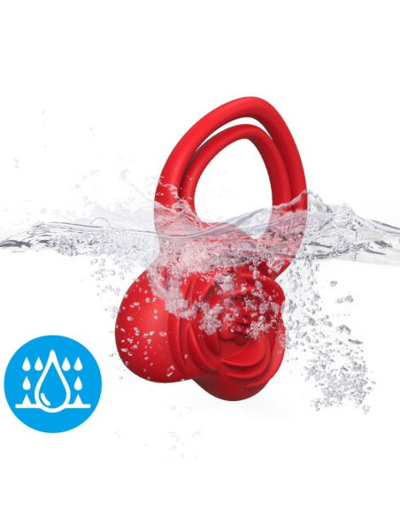 ARMONY - ANILLO VIBRADOR CORAZÓN ROJO