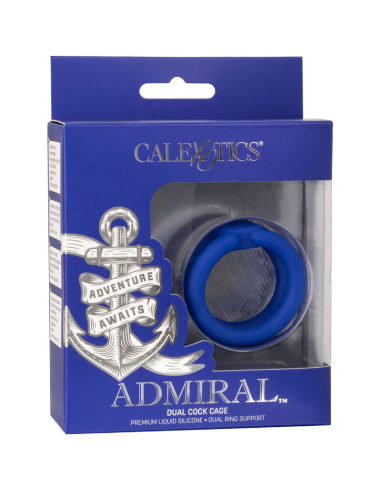 CALEXOTICS - ADMIRAL JAULA DOBLE PARA PENE AZUL