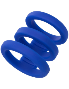CALEXOTICS - ADMIRAL JAULA TRIPLE PARA PENE AZUL