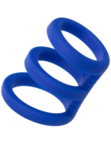 CALEXOTICS - ADMIRAL JAULA TRIPLE PARA PENE AZUL