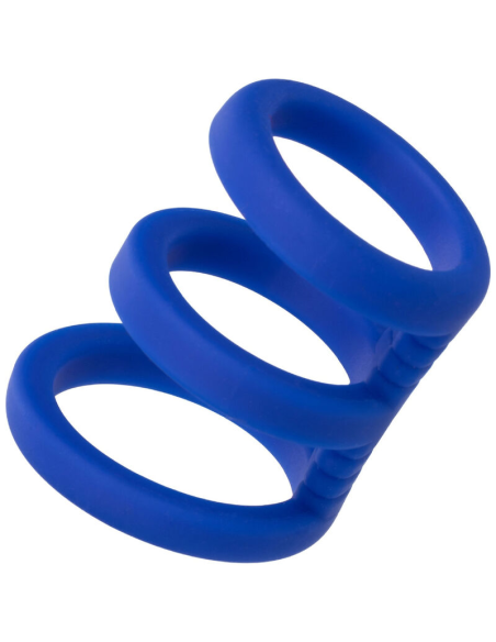 CALEXOTICS - ADMIRAL JAULA TRIPLE PARA PENE AZUL