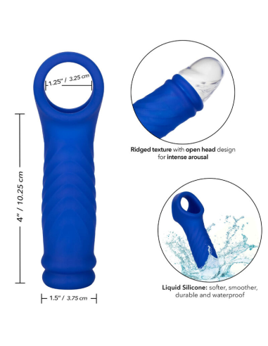CALEXOTICS - ADMIRAL WAVE FUNDA PENE SILICONA LÍQUIDA AZUL