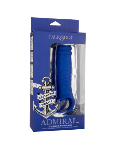 CALEXOTICS - ADMIRAL WAVE FUNDA PENE SILICONA LÍQUIDA AZUL