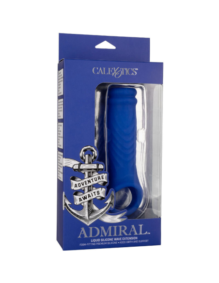 CALEXOTICS - ADMIRAL WAVE FUNDA PENE SILICONA LÍQUIDA AZUL