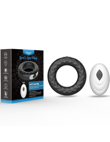 ARMONY - LORDS LOVE ANILLO VIBRADOR CONTROL REMOTO NEGRO